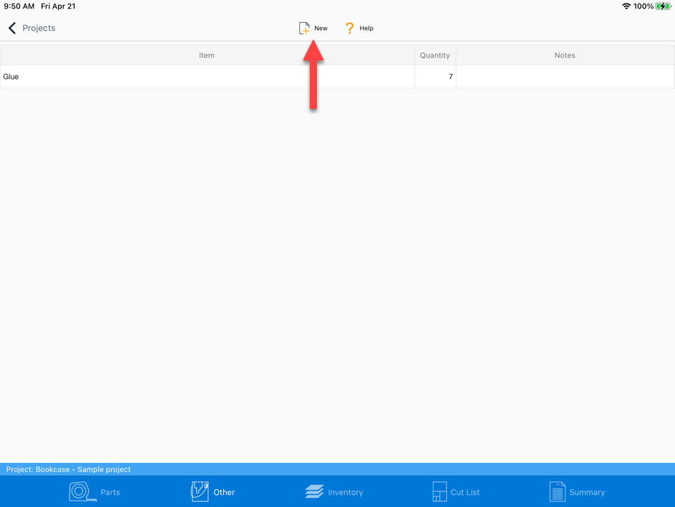 Add item